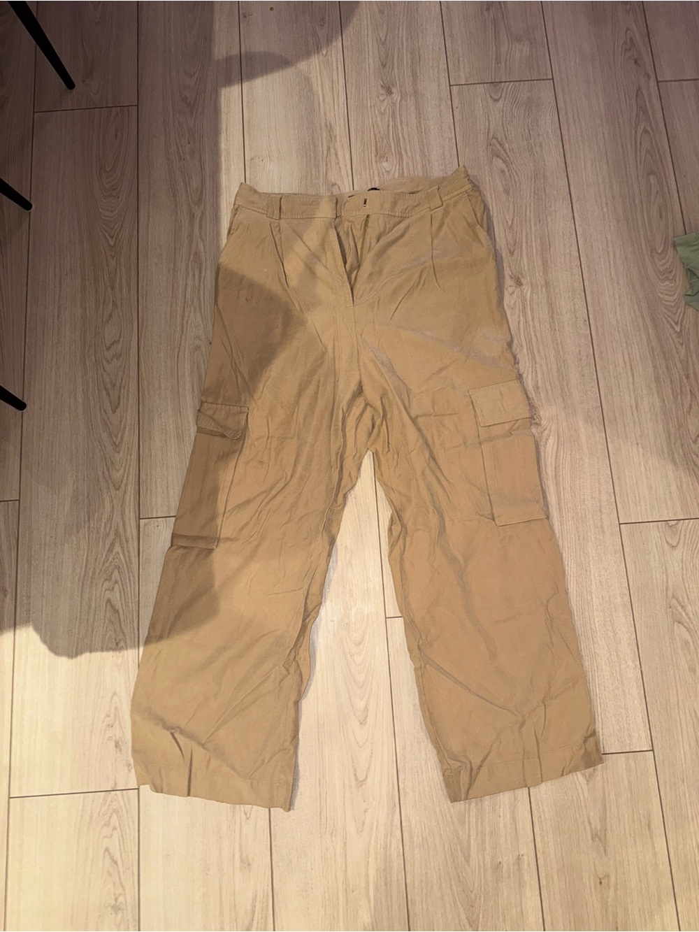 Dynamite Tan Cargo Pants with Flap Pockets